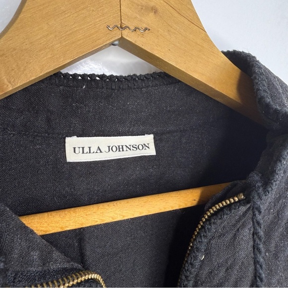 ULLA JOHNSON 100% Silk Black Kibo Jacket - Picture 4 of 6